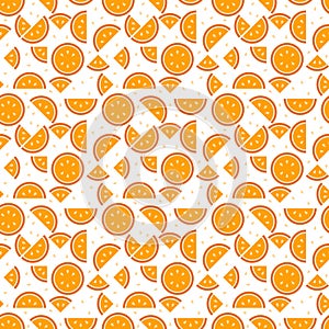 Orange seamless pattern