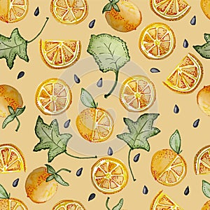 ORANGE SEAMLESS PATTERN REPEAT TILE
