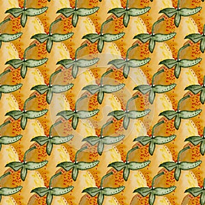 ORANGE SEAMLESS PATTERN REPEAT TILE