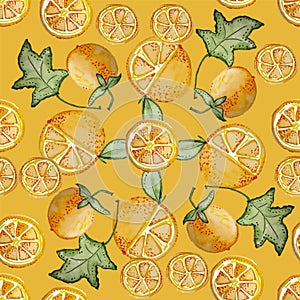 ORANGE SEAMLESS PATTERN REPEAT TILE