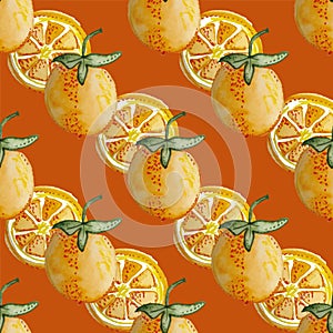 ORANGE SEAMLESS PATTERN REPEAT TILE