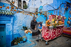 Orange Seller from the Blue city