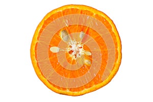 Orange shogun cut in half