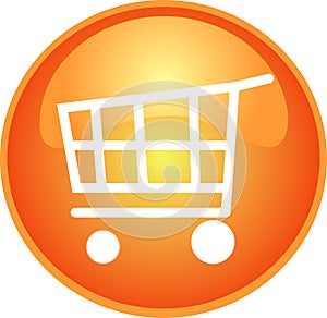 Orange shopping button