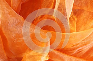 Orange silk texture