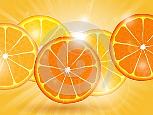 Orange slice background