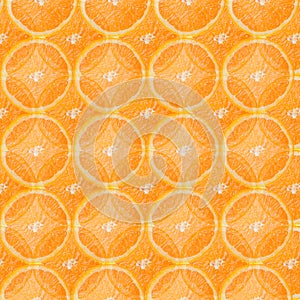 Orange slice background with transparent top layer