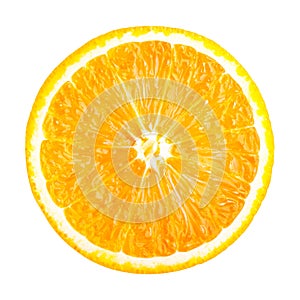 Orange slice isolated