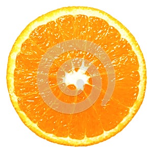 Orange slice isolated