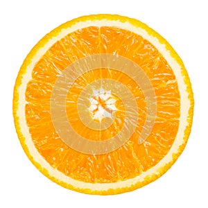 Orange slice isolated on white