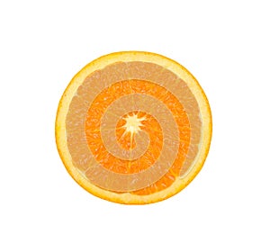 Orange slice isolated on white background