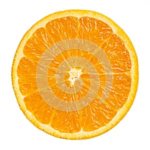 Orange slice isolated on white