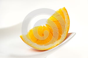 Orange Slice on White