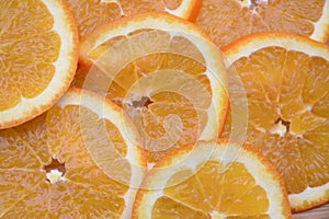 Orange slices background