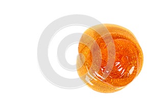 Orange slime for kids, transparent funny toy