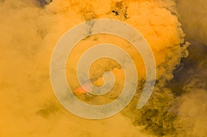 Orange smoke