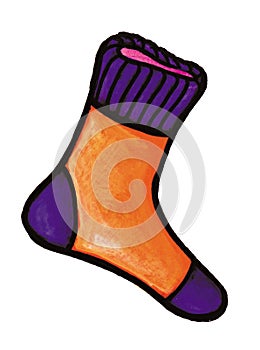 Orange sock