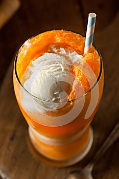 Orange Soda Creamsicle Ice Cream Float