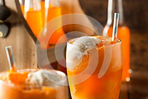 Orange Soda Creamsicle Ice Cream Float photo