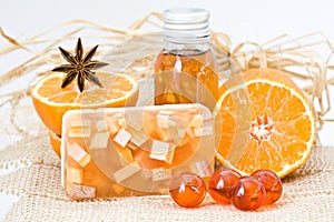 Orange spa products