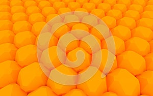 Orange sphere array