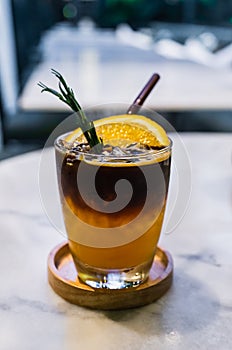 Orange spiced cold brew coffee