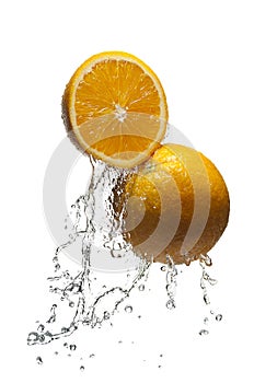 Orange splash photo