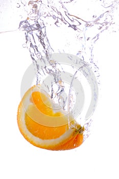 Orange splashing