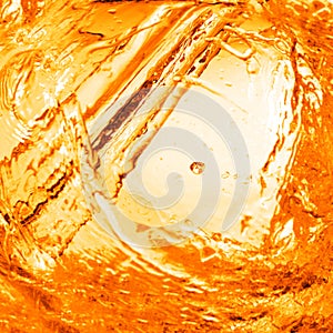 Orange splashing water background