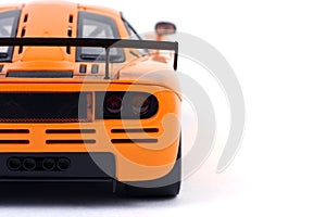 Orange sports car