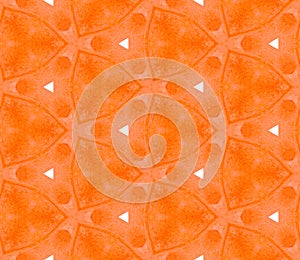 Orange spring allover seamless pattern. Hand drawn