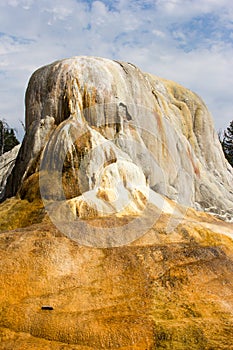 Orange Spring Mound in Yellowstone National Park.
