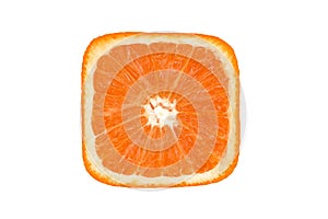 Orange square slince