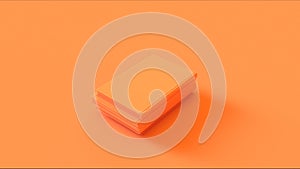 Orange Stack of Files in a Wire Basket