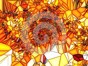 Orange stained glass texture