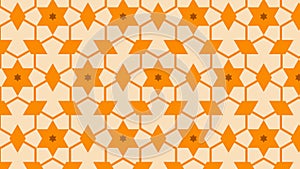 Orange Star Background Pattern Vector