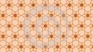 Orange Stars Background Pattern