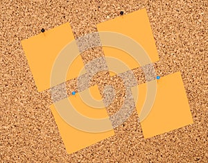 Orange sticker notes