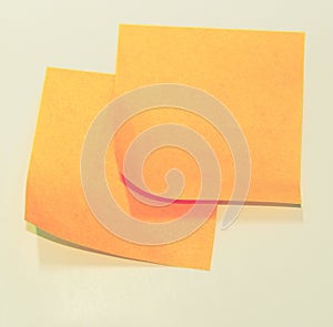 Orange Sticky Notes