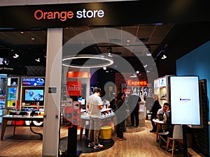 Orange store in mall Afi Palace Cotroceni, Bucharest