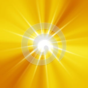 Orange sunburst background