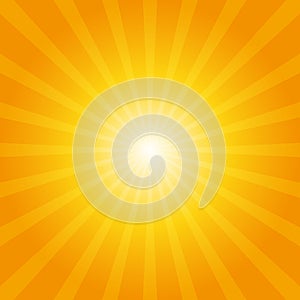 Orange sunburst background