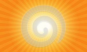 orange sunburst background pattern.