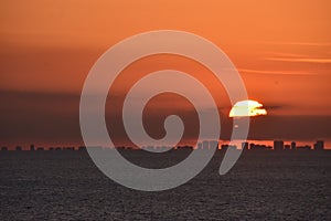 Sunset at the caribean photo