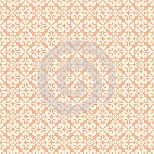 Orange swirl repeatable seamless pattern photo