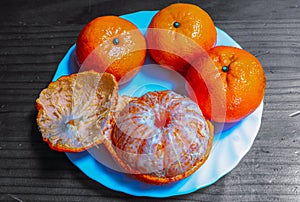 Orange tangerines