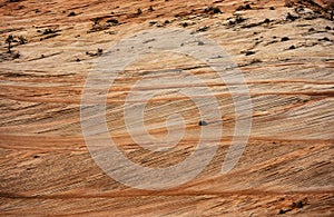 Orange Texture of Sandstone Cliff