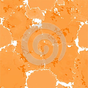 Orange texture. Vector murble background. Watercolor hand drawn