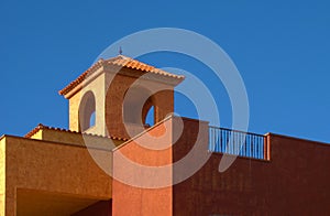 Orange tile roof