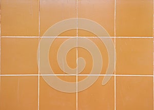 Orange tiles square line pattern.